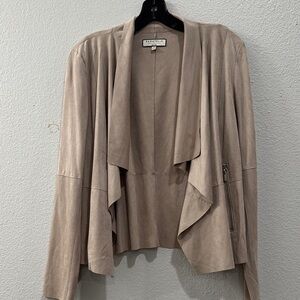Blank NYC Soft Tan Draped Blazer
